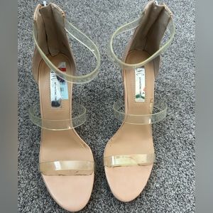 International concepts I.N.C Clear Nude Heels slightly worn
